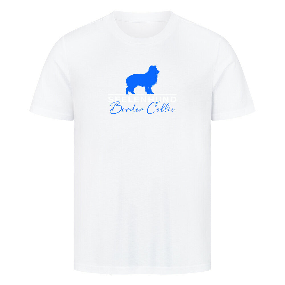 Premium T-Shirt "Border Collie - Seelenhund" Weiß – hunde-shirt.de