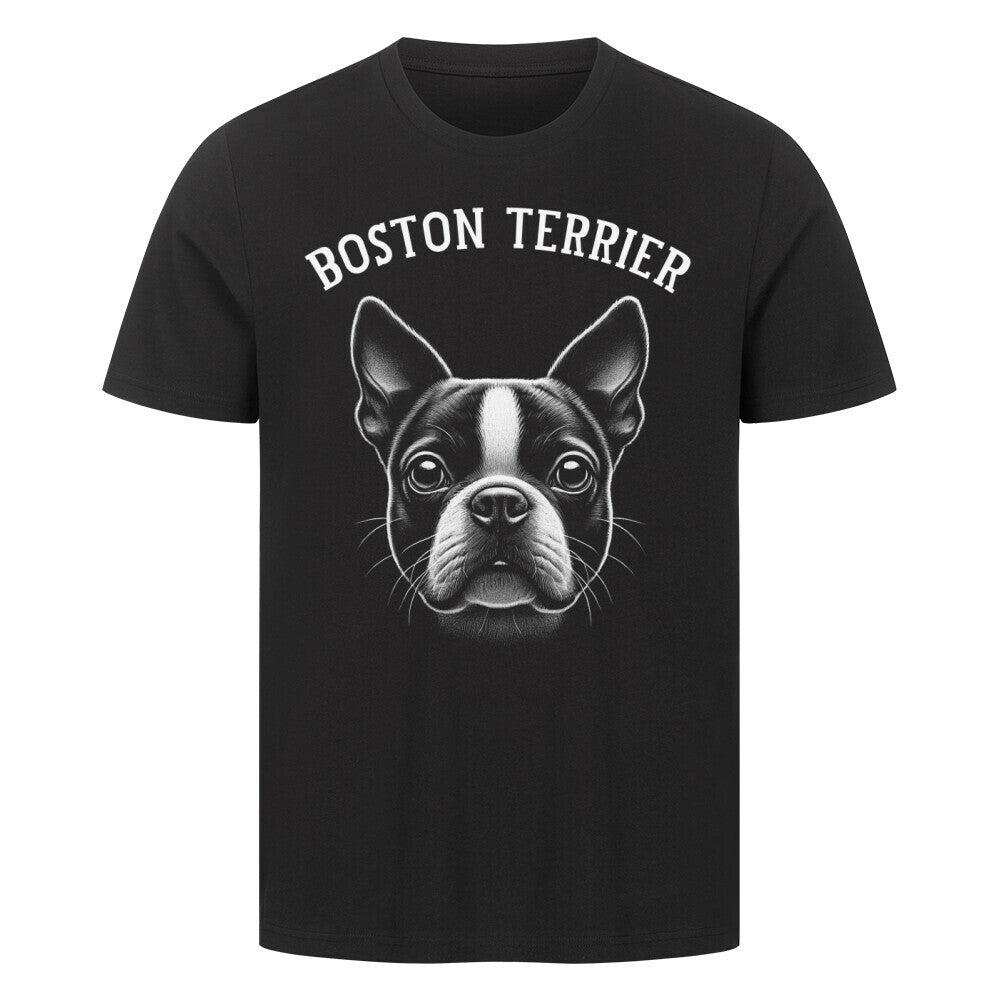 Premium T-Shirt "Boston Terrier - Pure" Schwarz – hunde-shirt.de