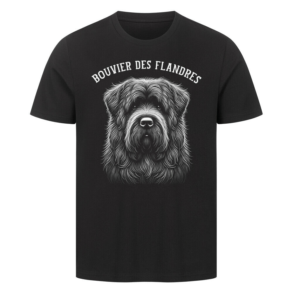Premium T-Shirt "Bouvier - Pure" Schwarz – hunde-shirt.de