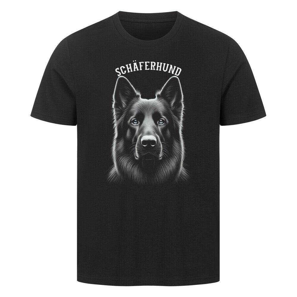 Premium T-Shirt "Schwarzer Schäferhund - Pure" Schwarz – hunde-shirt.de
