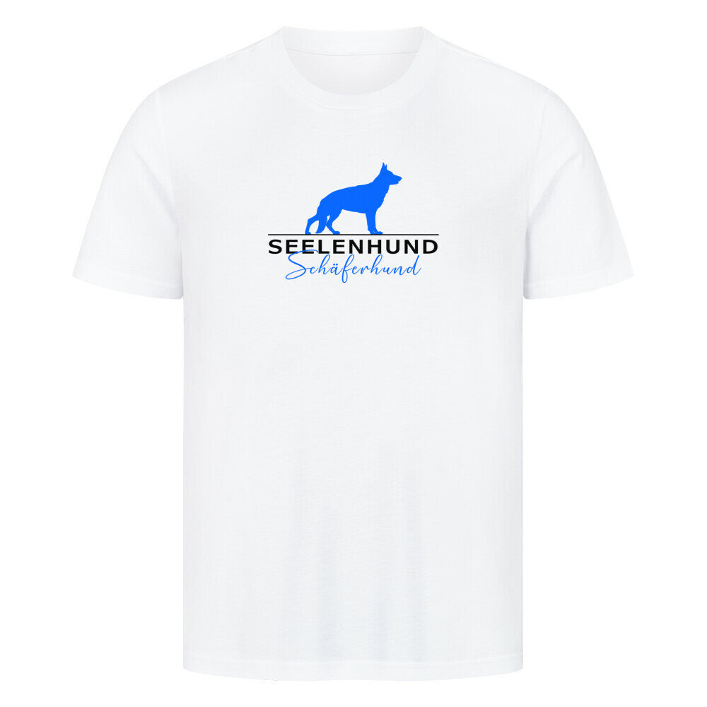 Premium T-Shirt "Schäferhund - Seelenhund" Weiß – hunde-shirt.de