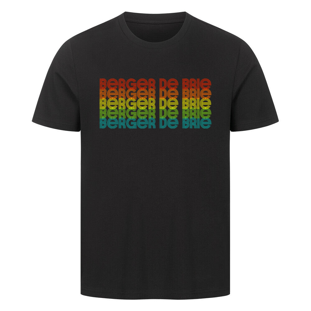 Premium T-Shirt "Briard - RETRO" Schwarz – hunde-shirt.de