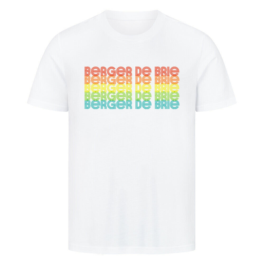 Premium T-Shirt "Briard - RETRO" Weiß – hunde-shirt.de