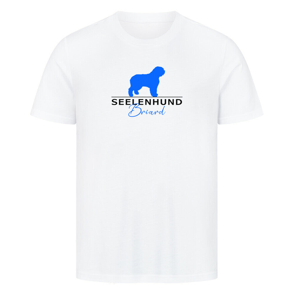 Premium T-Shirt "Briard - Seelenhund" Weiß – hunde-shirt.de