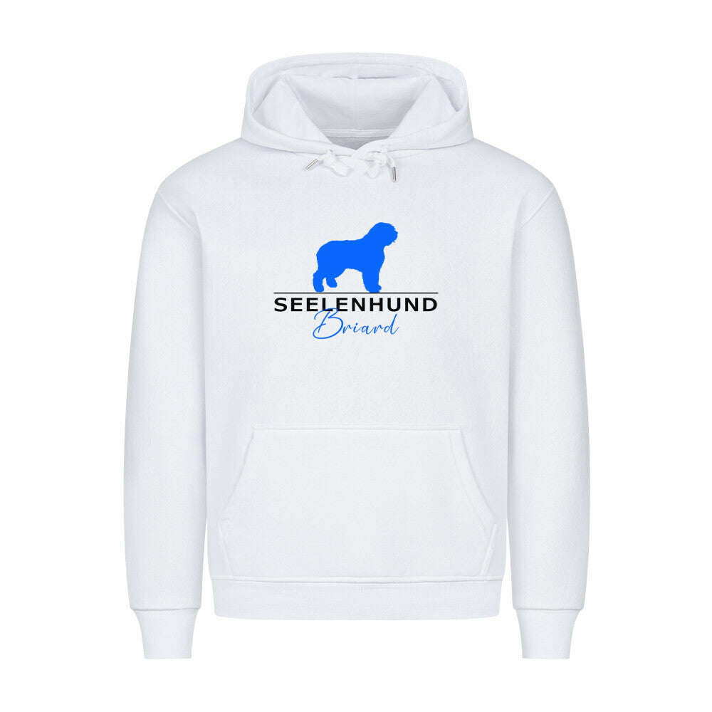 Premium Hoodie "Briard - Seelenhund" Weiß – hunde-shirt.de