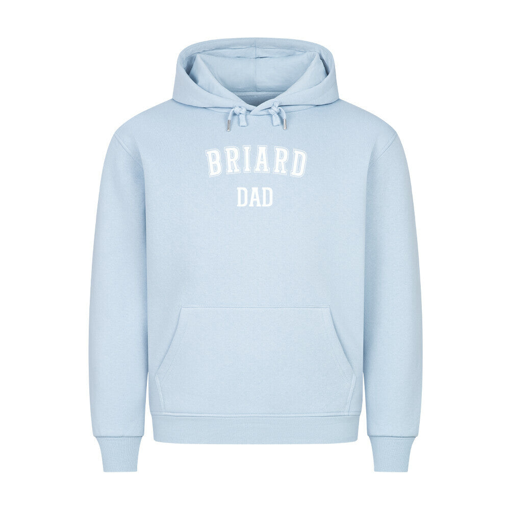 Premium Hoodie "Briard - DAD" Babyblau – hunde-shirt.de