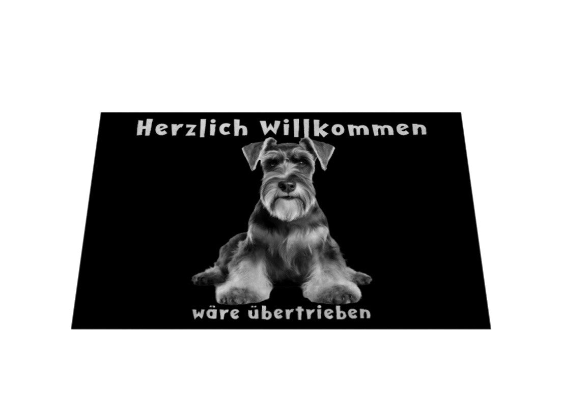 Fußmatte "Schnauzer- Herzlich Willkommen" – hunde-shirt.de