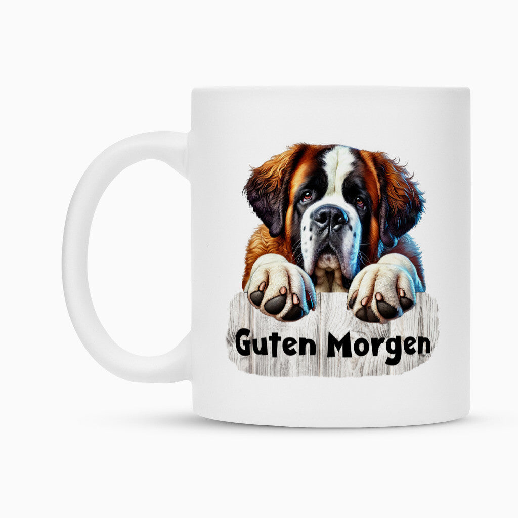 Tasse "Bernhardiner - Guten Morgen" – hunde-shirt.de