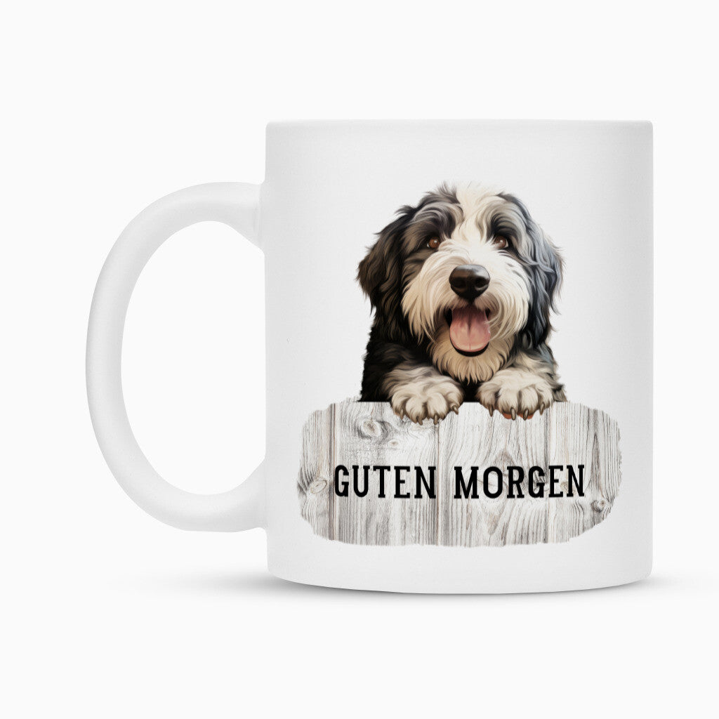 Tasse "Bobtail - Guten Morgen" – hunde-shirt.de