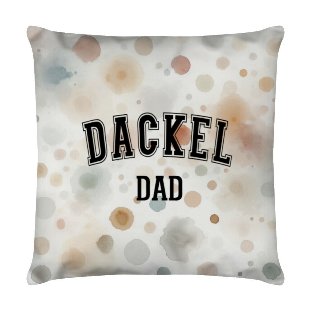 Kissen "Dackel - DAD" Weiß – hunde-shirt.de
