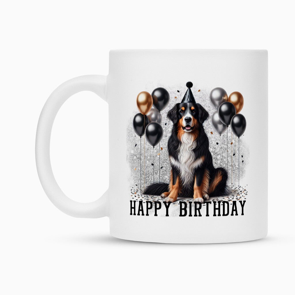 Tasse "Berner Sennenhund - Happy Birthday" – hunde-shirt.de