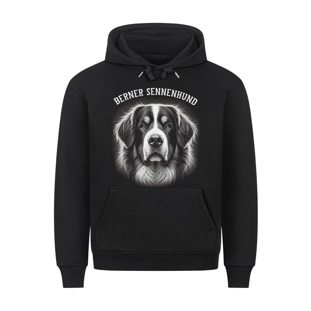Premium Hoodie "Berner Sennenhund - Pure" Schwarz – hunde-shirt.de