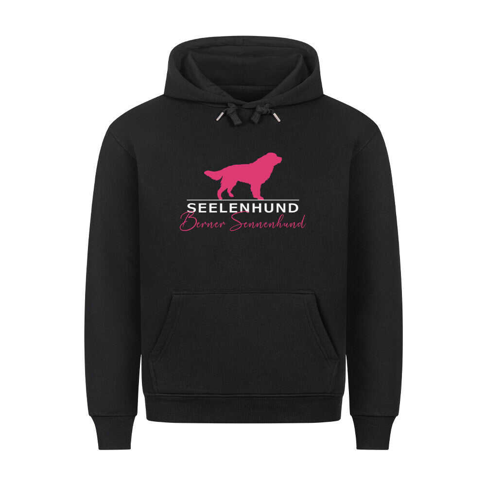 Premium Hoodie "Berner Sennenhund - Seelenhund" Schwarz – hunde-shirt.de