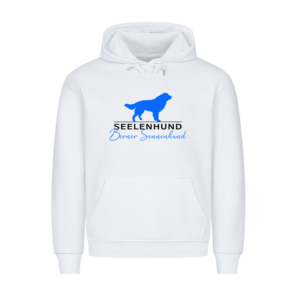 Premium Hoodie "Berner Sennenhund - Seelenhund" Weiß – hunde-shirt.de