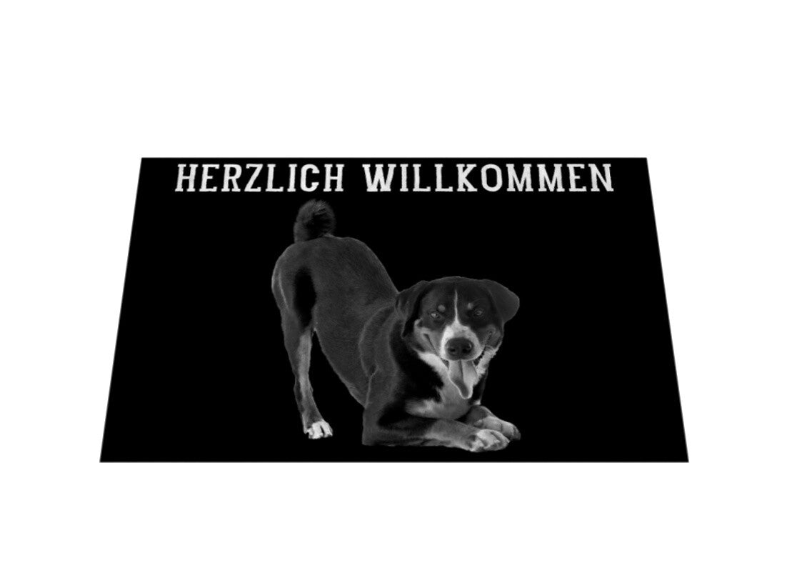 Fußmatte "Appenzeller - Herzlich Willkommen" – hunde-shirt.de