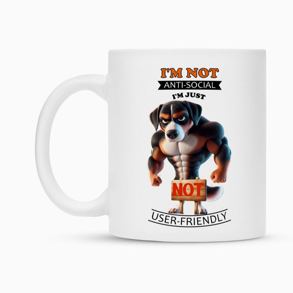 Tasse "Appenzeller - Anti-Social" – hunde-shirt.de