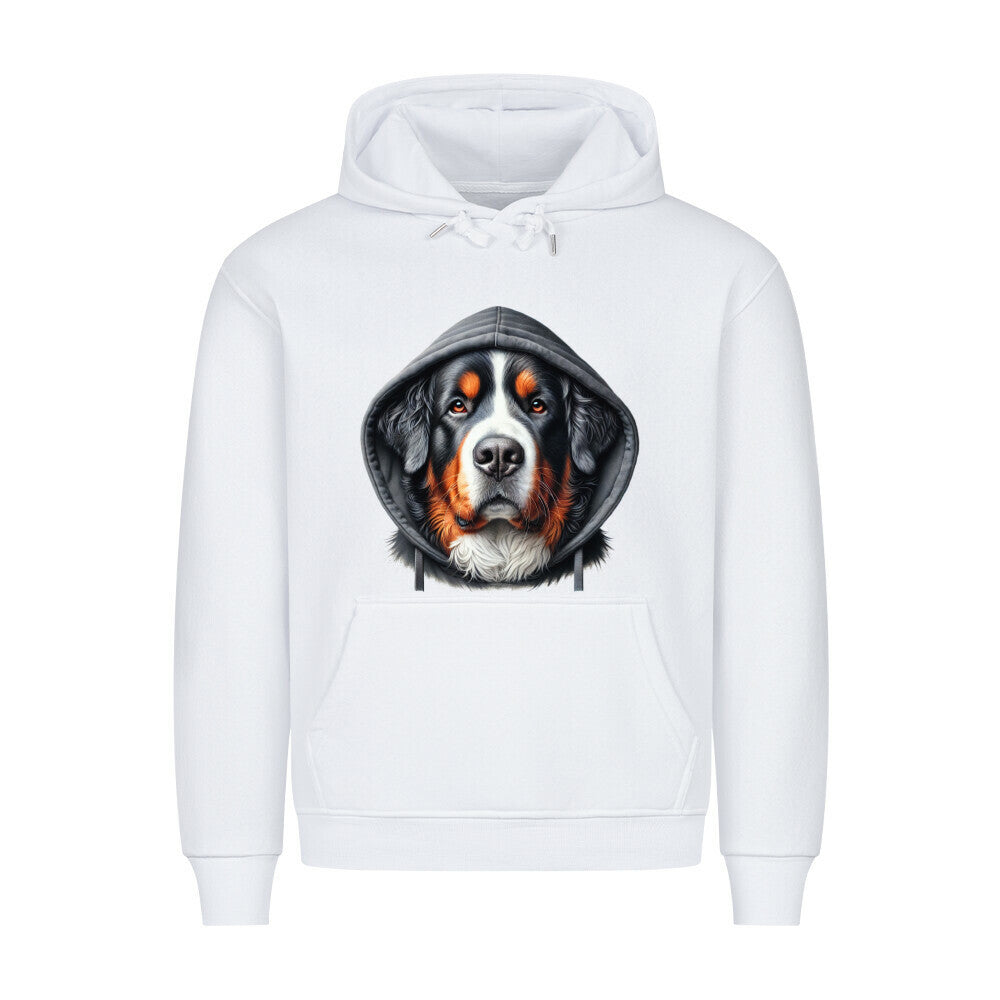 Premium Hoodie "Berner Sennenhund - Hooded" Weiß – hunde-shirt.de