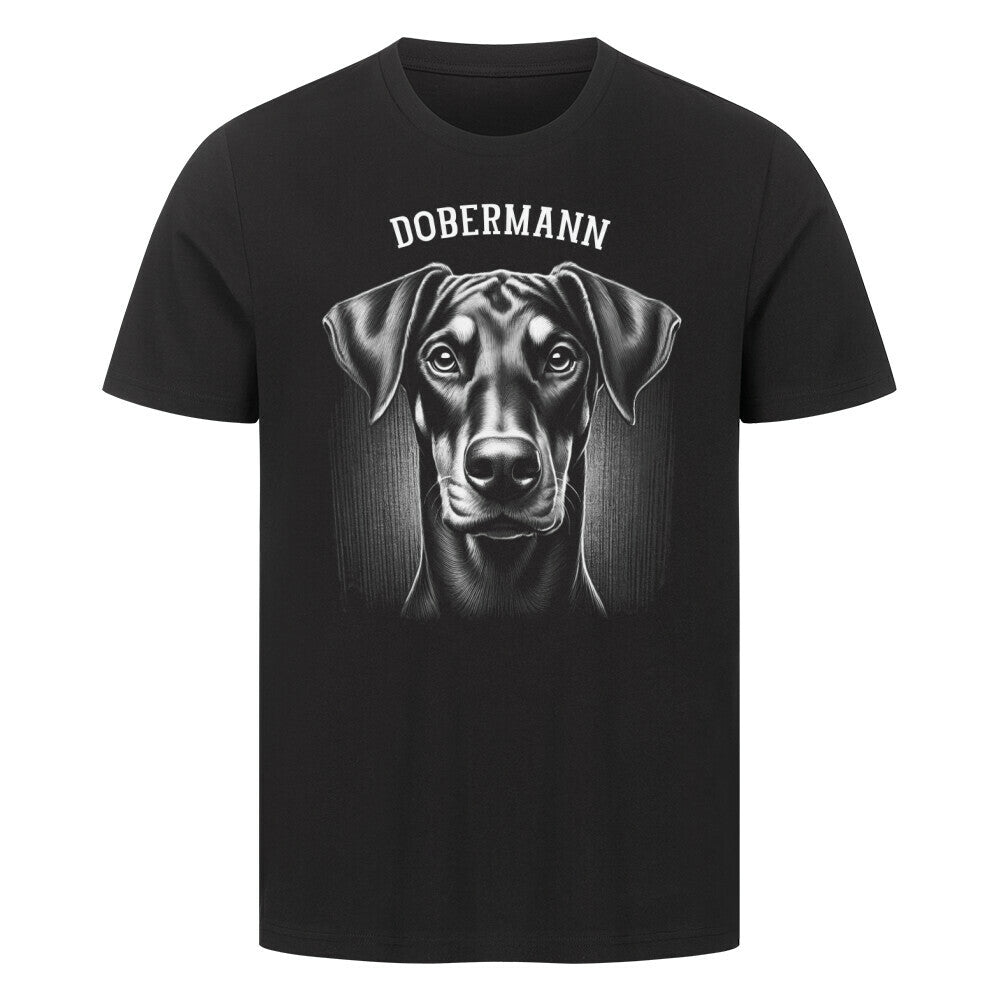 Premium T-Shirt "Dobermann - Pure" Schwarz – hunde-shirt.de