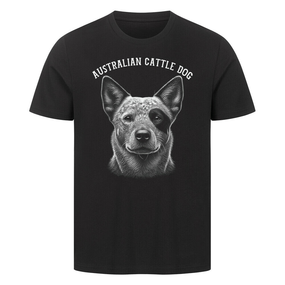 Premium T-Shirt "Australian Cattle Dog - Pure" Schwarz – hunde-shirt.de