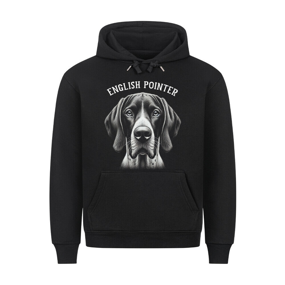 Premium Hoodie "English Pointer - Pure" Schwarz – hunde-shirt.de