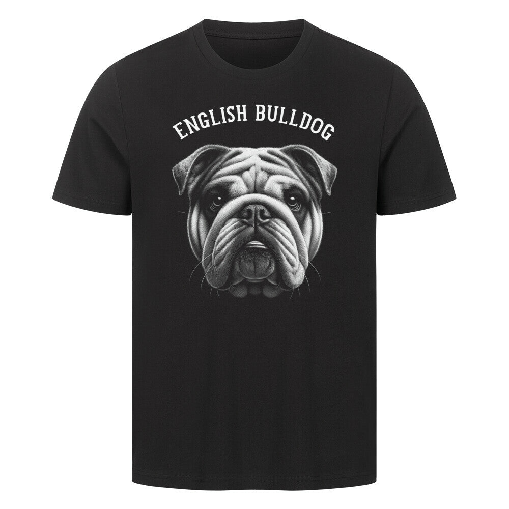 Premium T-Shirt "English Bulldog - Pure" Schwarz – hunde-shirt.de