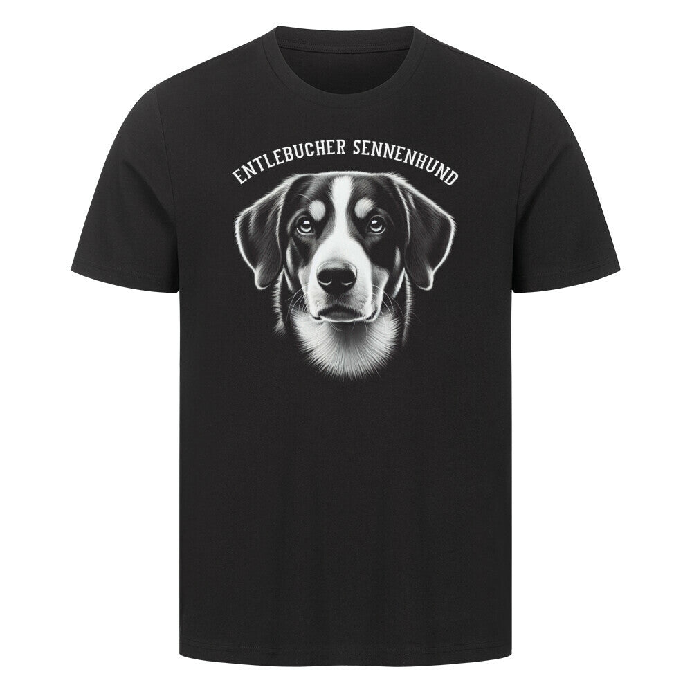 Premium T-Shirt "Entlebucher - Pure" Schwarz – hunde-shirt.de