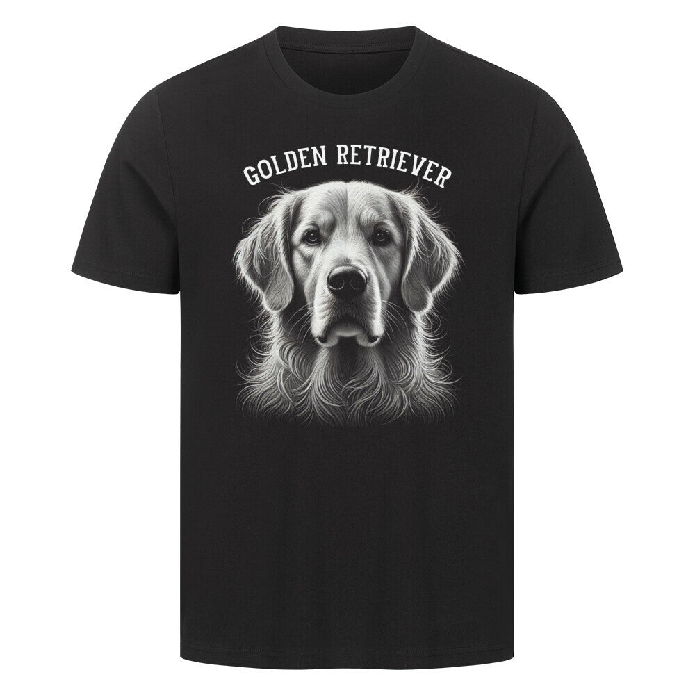 Premium T-Shirt "Golden Retriever - Pure" Schwarz – hunde-shirt.de