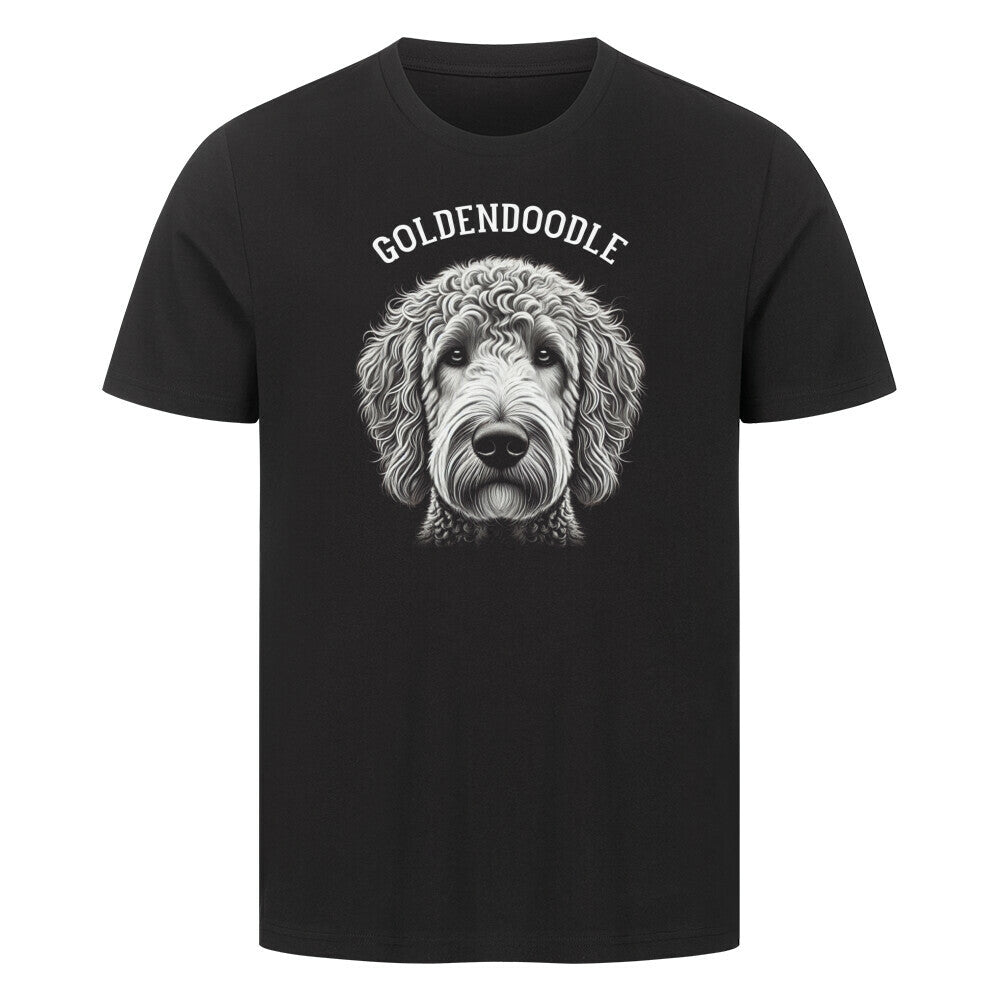 Premium T-Shirt "Goldendoodle - Pure" Schwarz – hunde-shirt.de