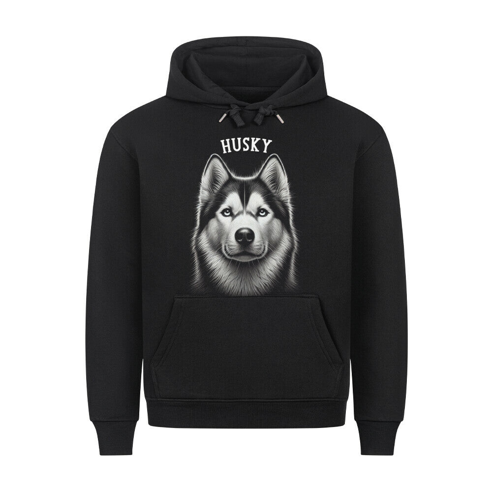 Premium Hoodie "Husky - Pure" Schwarz – hunde-shirt.de