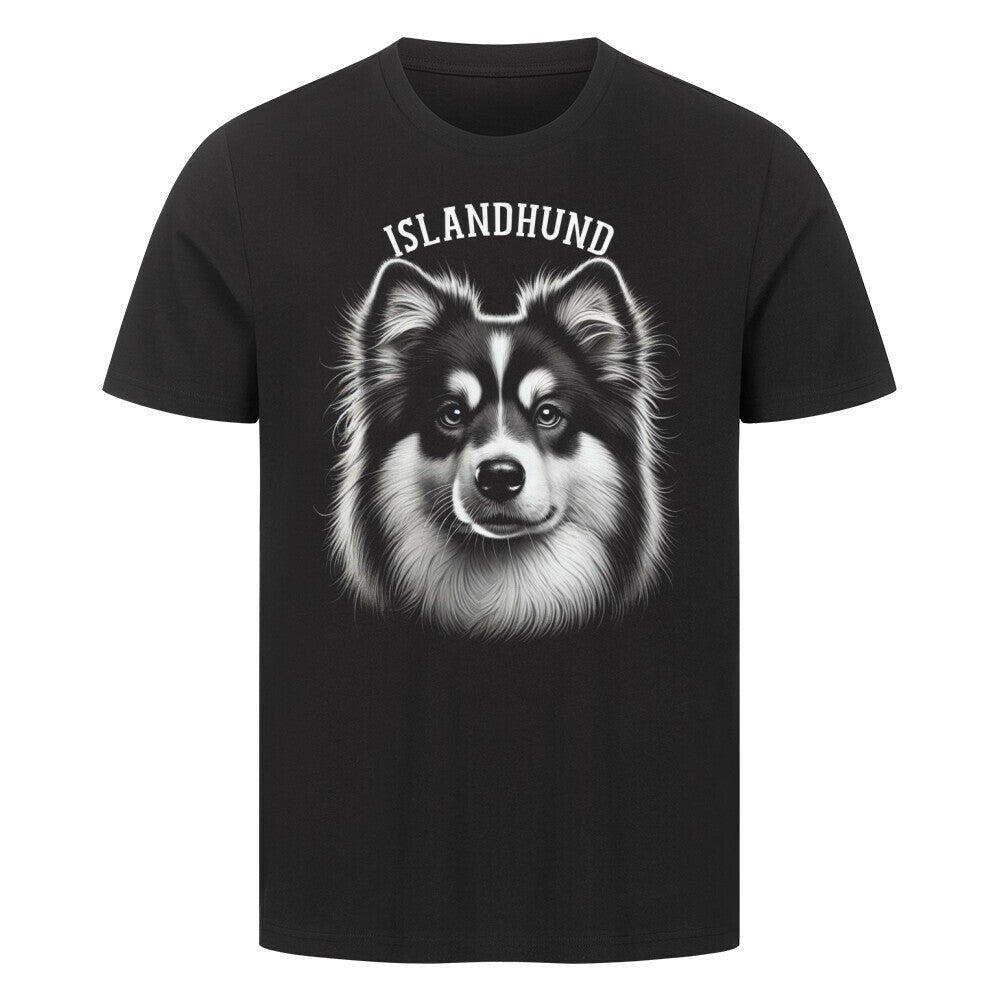 Premium T-Shirt "Islandhund - Pure" Schwarz – hunde-shirt.de