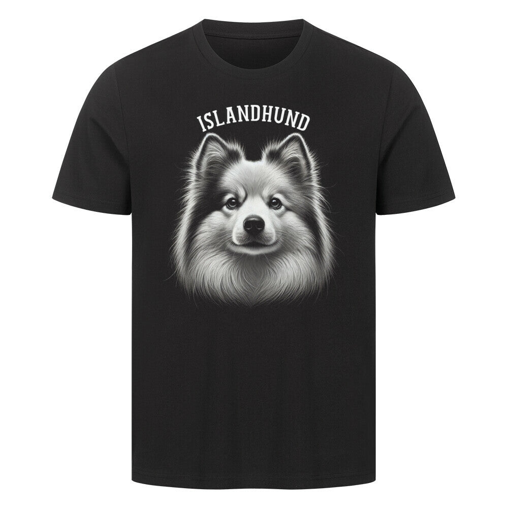 Premium T-Shirt "Islandhund - Pure II" Schwarz – hunde-shirt.de