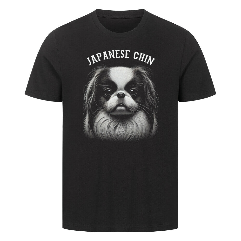 Premium T-Shirt "Japanese Chin - Pure" Schwarz – hunde-shirt.de