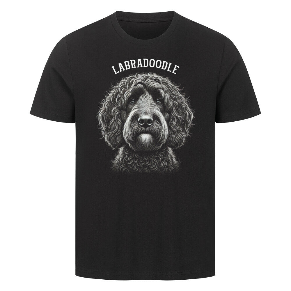 Premium T-Shirt "Labradoodle - Pure" Schwarz – hunde-shirt.de