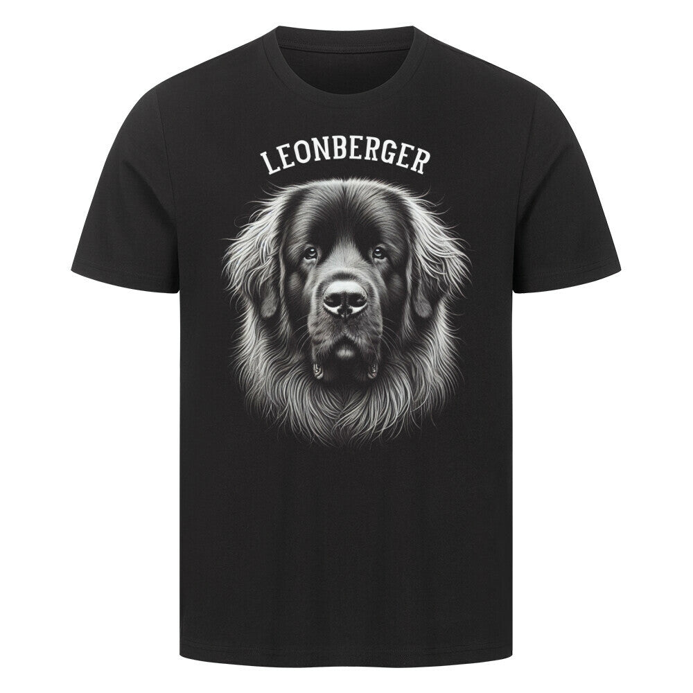 Premium T-Shirt "Leonberger - Pure" Schwarz – hunde-shirt.de
