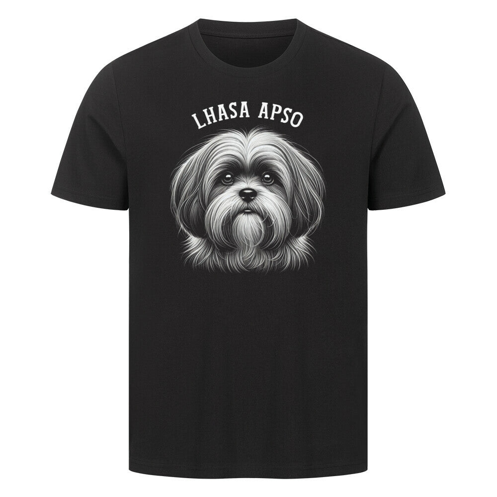 Premium T-Shirt "Lhasa Apso - Pure" Schwarz – hunde-shirt.de