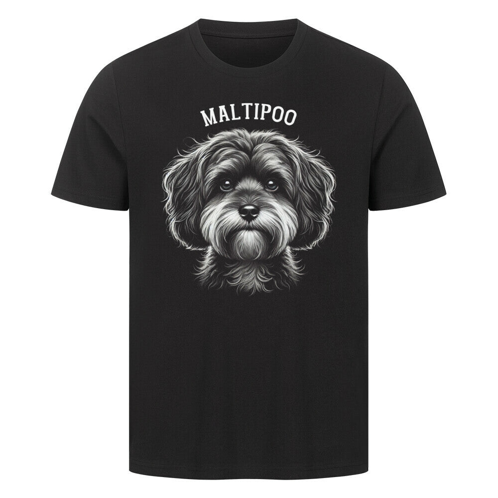 Premium T-Shirt "Maltipoo - Pure" Schwarz – hunde-shirt.de