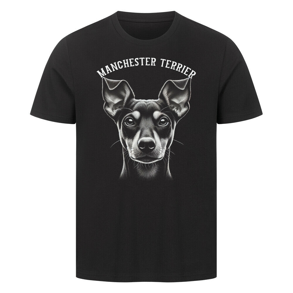 Premium T-Shirt "Manchester Terrier - Pure" Schwarz – hunde-shirt.de