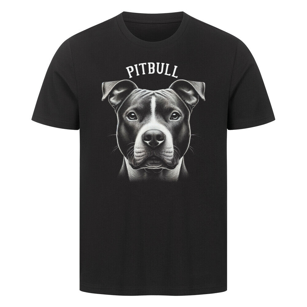 Premium T-Shirt "Pitbull - Pure" Schwarz – hunde-shirt.de