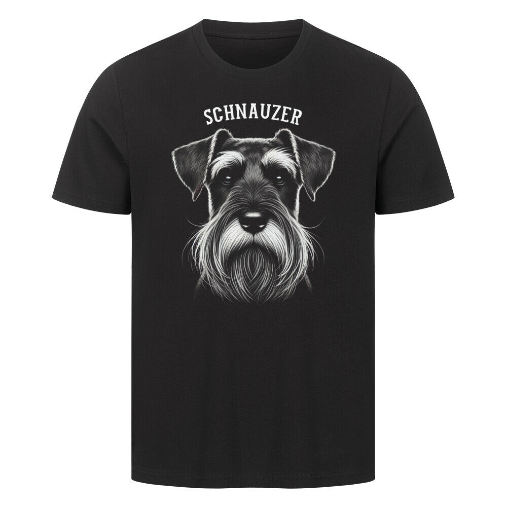 Premium T-Shirt "Schnauzer - Pure" Schwarz – hunde-shirt.de