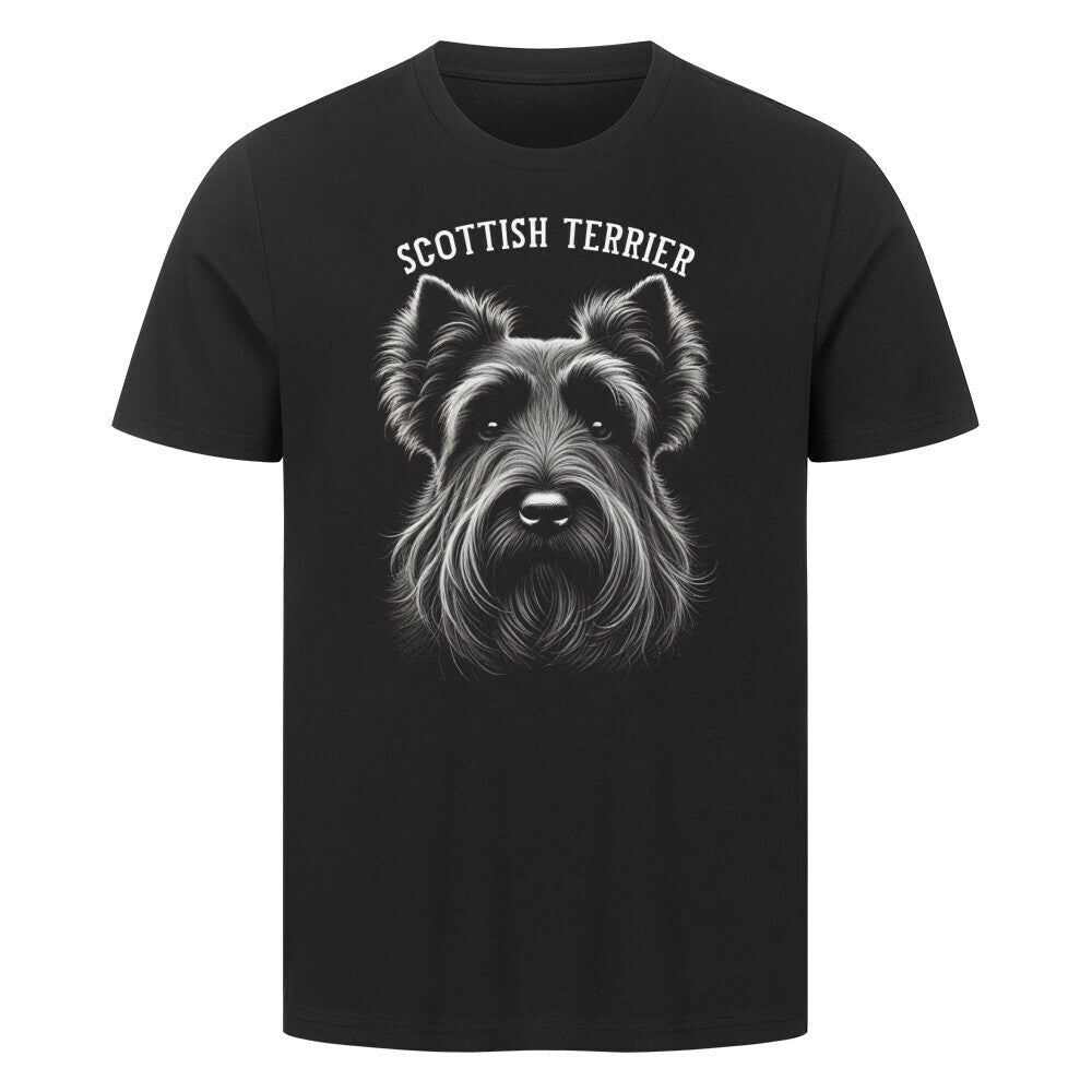 Premium T-Shirt "Scottish Terrier - Pure" Schwarz – hunde-shirt.de