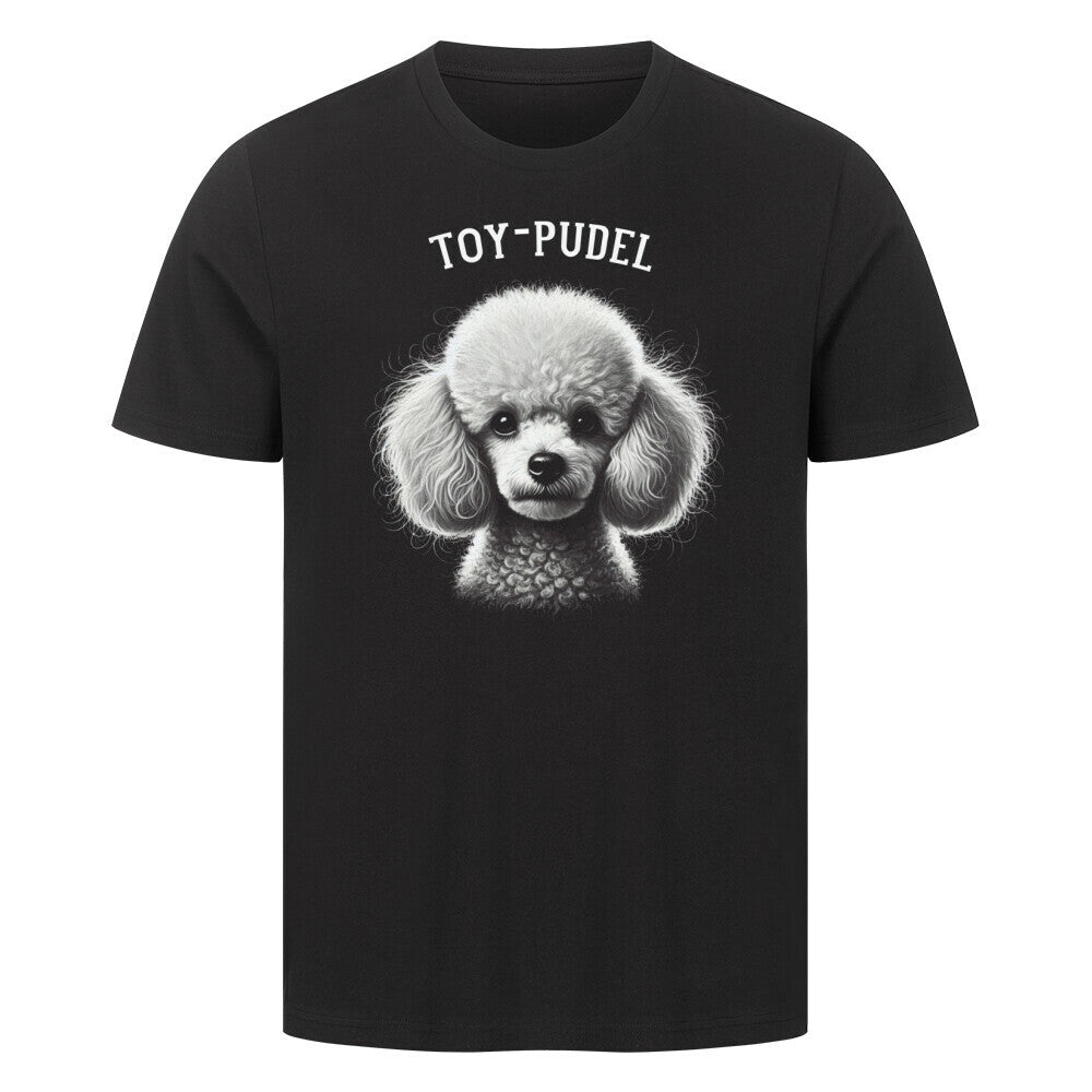 Premium T-Shirt "Toy-Pudel - Pure" Schwarz – hunde-shirt.de