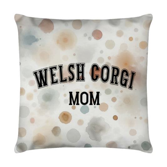 Kissen "Welsh Corgi - MOM" Weiß – hunde-shirt.de