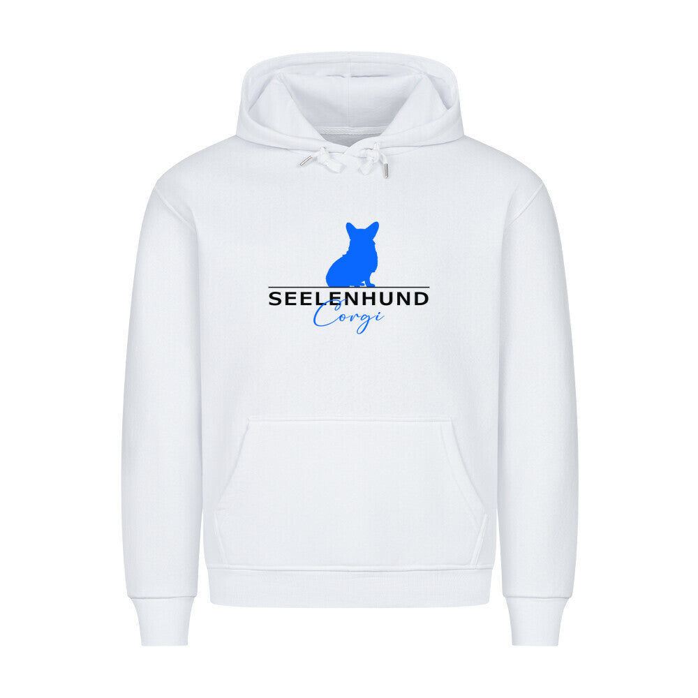 Premium Hoodie "Corgi - Seelenhund" Weiß – hunde-shirt.de