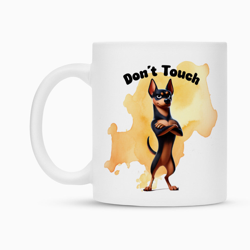 Tasse "Deutscher Pinscher - Don´t touch" – hunde-shirt.de