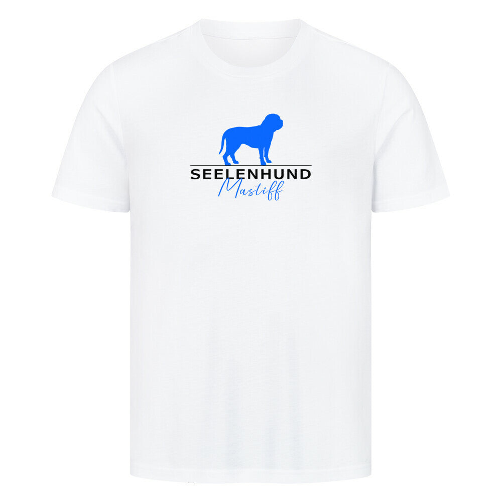 Premium T-Shirt "English Mastiff - Seelenhund" Weiß – hunde-shirt.de