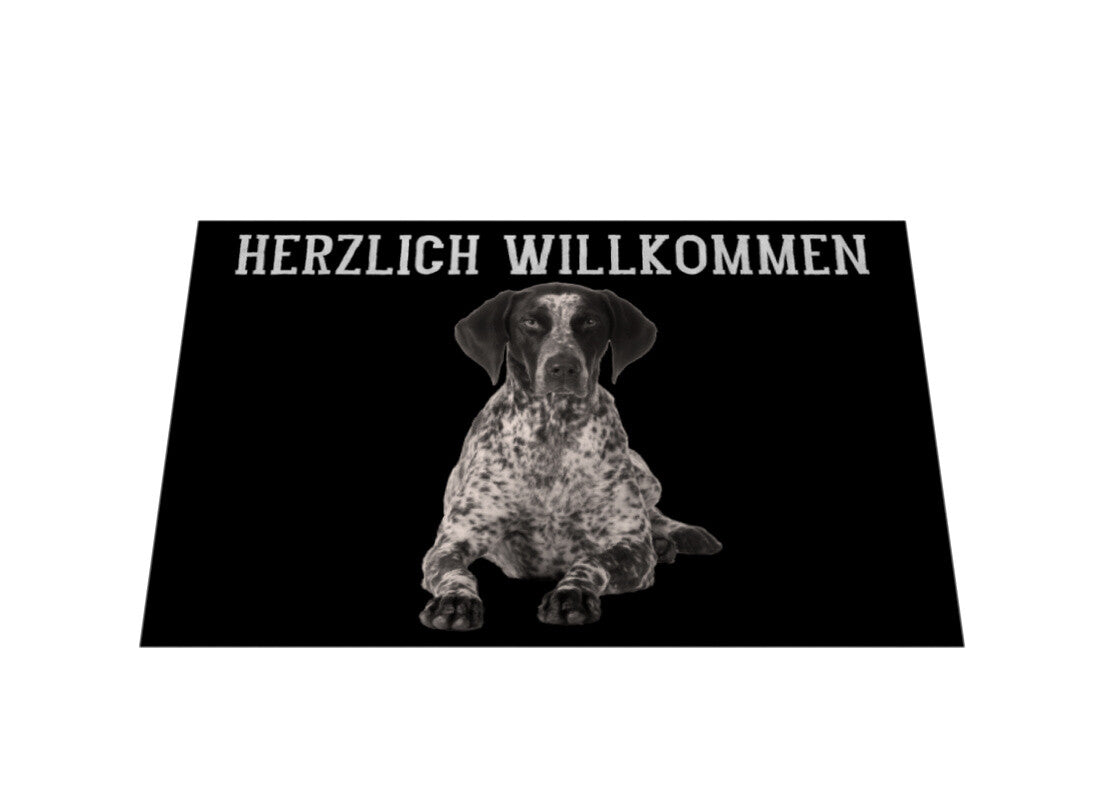 Fußmatte "English Pointer - HERZLICH WILLKOMMEN" – hunde-shirt.de