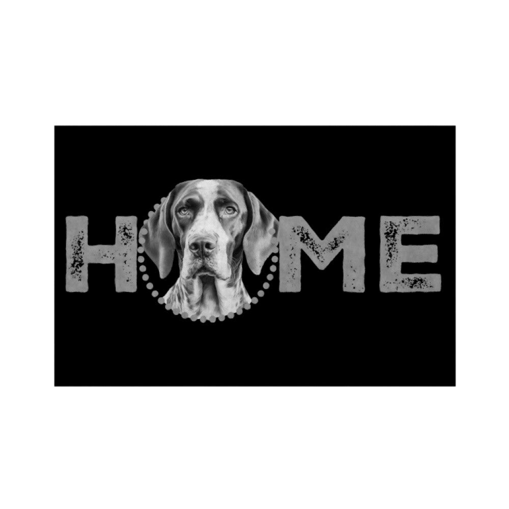 Fußmatte "English Pointer - HOME-Edition" Weiß – hunde-shirt.de