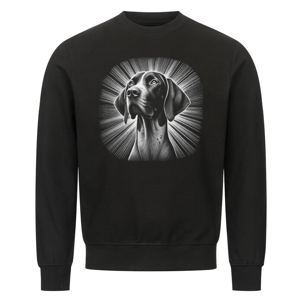 Premium Sweatshirt "English Pointer - Shine" Schwarz – hunde-shirt.de