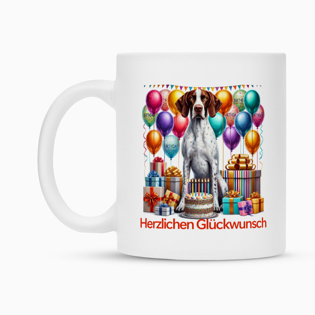 Tasse "English Pointer - Glückwunsch" – hunde-shirt.de