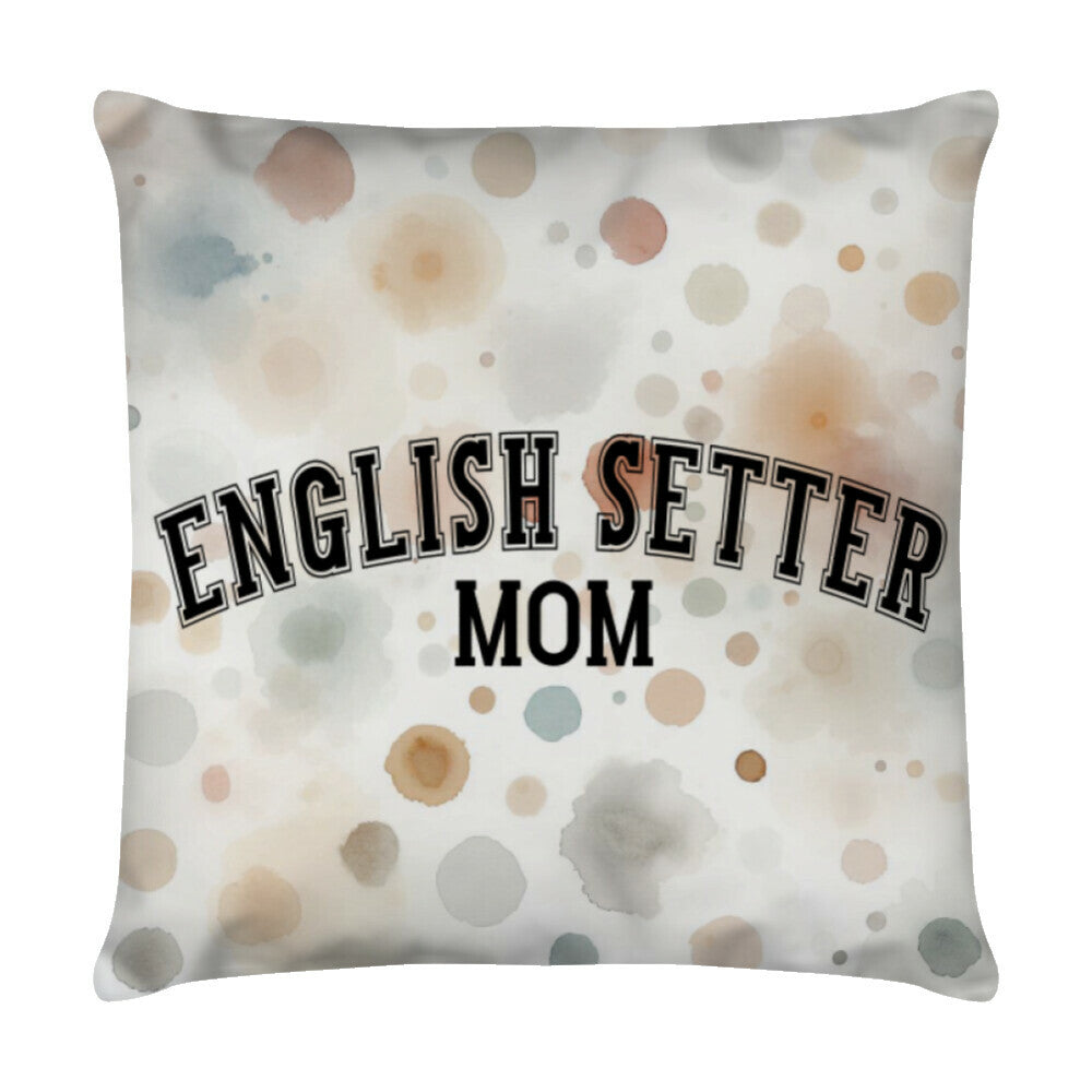 Kissen "English Setter - MOM" Weiß – hunde-shirt.de